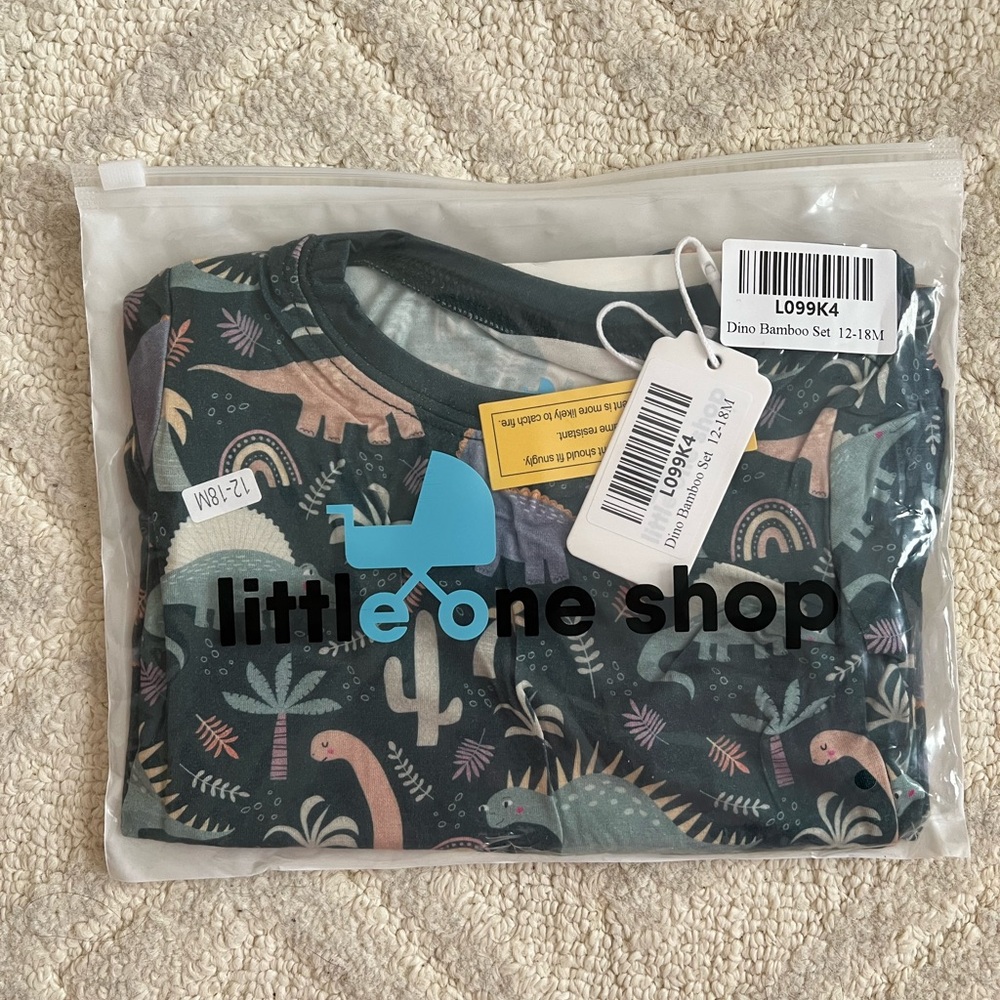 Little One Shop Dino Bamboo Set